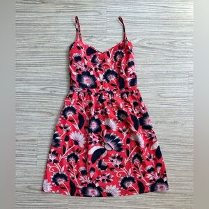 J. Crew Pink Dress with Floral Design